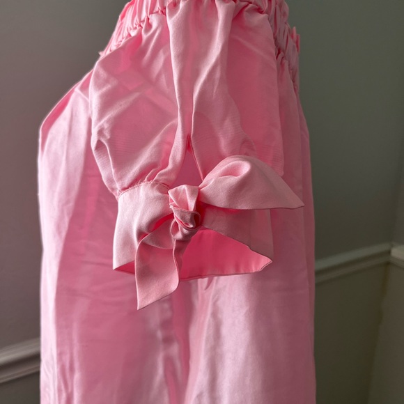 NWT J.Crew Pink Off-Shoulder Ruffle Top - Picture 5 of 9